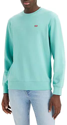 Levi's New Original Crew Sudadera, Wasabi, XL Hombre