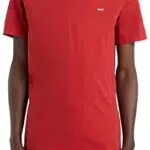 Levi's Original Housemark V-Neck, Camiseta, Hombre, Rhythmic Red