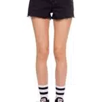 Levi's Ribcage Shorts Pantalones cortos vaqueros Mujer Black Lake 30
