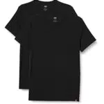 Levi's Slim 2-Pack Crewneck Tee Camiseta Hombre, Black + Black