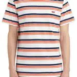Levi's Ss Original Housemark Tee, Camiseta Hombre, Andres Stripe Bright White