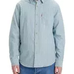 Levi's Sunset 1-Pocket Standard, Camisa, Hombre, Stripe Green Blue Slate