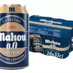 Mahou Tostada 0, 0 Cerveza Tostada, Sin Alcohol, Sabor Auténtico