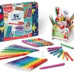 Maped - Manualidades para Niños - Set para Colorear de 50 Piezas - A Partir de 5 Años - Incluye 16 Lápices de Colores