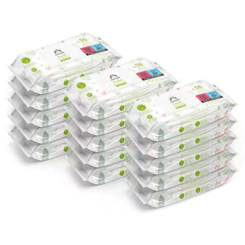 Marca Amazon - Mama Bear Fresh Toallitas húmedas para bebé