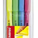 Marcador fluorescente de bolsillo STABILO flash - Estuche con 4 colores