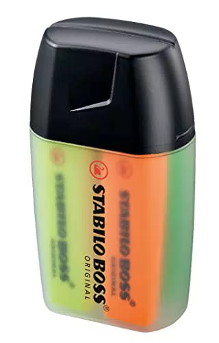 Marcador fluorescente STABILO BOSS Original - Estuche Big BOSS Box con 4 colores