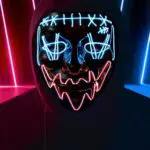 Máscara Halloween, LED Purga Mascaras con 3 modos de Iluminación