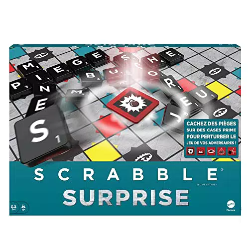 Mattel Games Scrabble Trap Tiles Juego de mesa Familiar