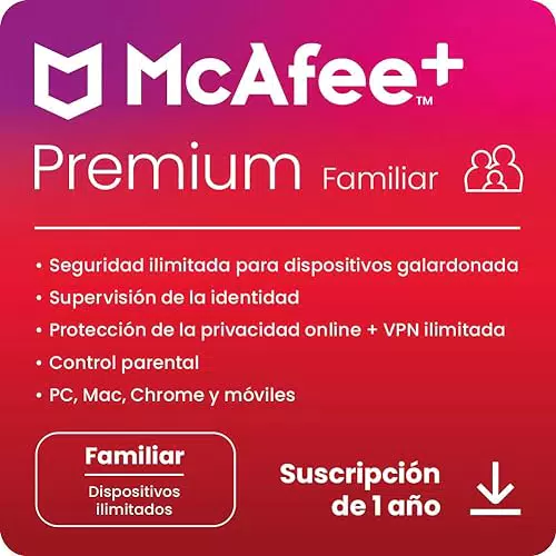 McAfee+ Premium - Family, 20 Dispositivo, 1 Usuario