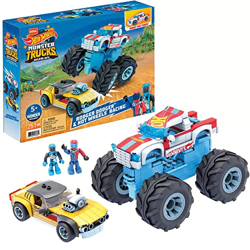 Mega Construx Monster Trucks Pack 2 coches de juguete de bloques de construcción