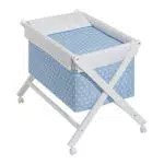 Minicuna plegable completa Estrellas Azul