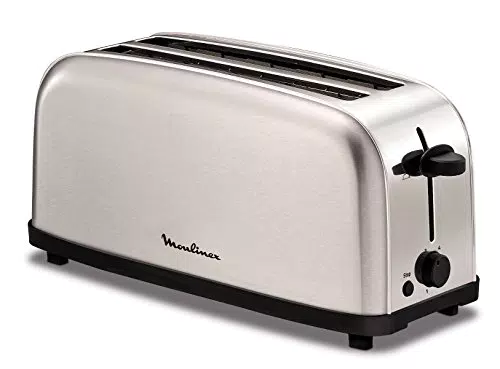Moulinex Classic LS330D Tostador Acero Inoxidable, 2 Ranuras largas y anchas