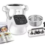 MOULINEX COMPANION XL Robot Cooker Tazón multifunción 4.5L 12 programas automáticos Sopas Gazpacho Procesador de alimentos Batidora Batidora Picadora Amasadora Cocinar Vapor 1550W HF80C30D