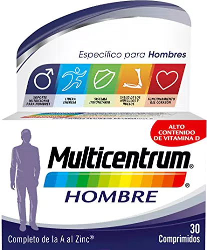 Multicentrum Hombre Complemento Alimenticio Multivitamínico y Multimineral Para Hombres