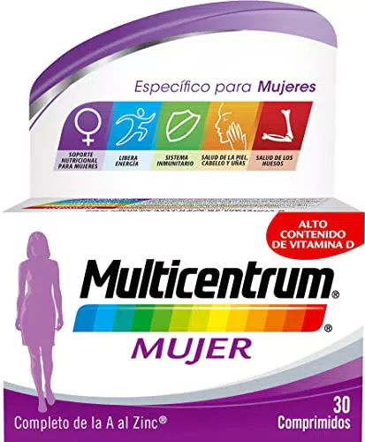 Multicentrum Mujer Complemento Alimenticio Multivitaminas Con 13 Vitaminas y 11 Minerales