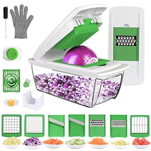 Multiusos Cortador de Verduras 13 en, acero inoxidable