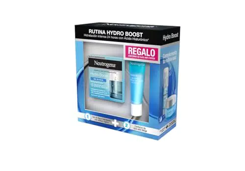 Neutrogena, Hydro Boost Hidratante Facial Pack de Gel de Agua 50ml y Contorno de ojos 15ml