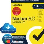Norton 360 Premium 2024 -Software antivírus para 10 Dispositivos e 15 meses de subscrição com renovação automática