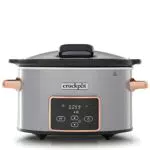 Olla de cocción lenta digital Crock-Pot con tapa con bisagras