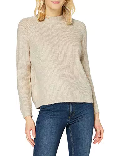 ONLY Onljade L/S Jersey Knt Noos Suéter, Blancocap Gris