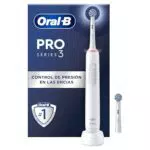 Oral-B Pro 3 3000 Cepillo de Dientes Eléctrico con Mango Recargable y 2 Cabezales