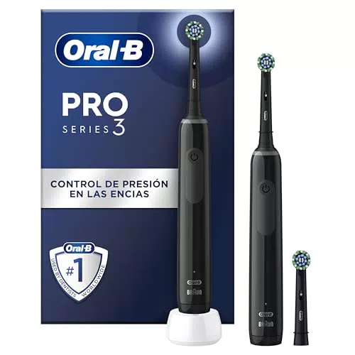 Oral-B Pro 3 3900N Cepillos de Dientes Eléctricos con Mango Recargable y 1 Cabezal de Recambio