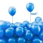 PartyWoo Globos azules, 120 globos azules perlados de 5 pulgadas