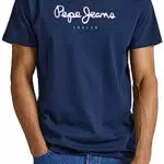 Pepe Jeans Eggo N, Camiseta Hombre, Azul, L