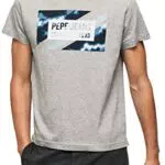 Pepe Jeans Rederick T-Shirt, Gris, XS para Hombre