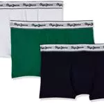 Pepe Jeans Solid Tk 3P Trunks, Verde, L para Hombre