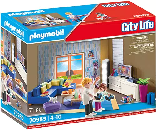 PLAYMOBIL 70989 City Life Salón, con Efectos de Luz