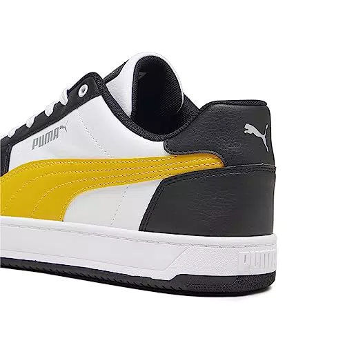 PUMA Caven 2.0, Zapatillas Unisex Adulto, Blanco Amarillo Sizzle Black Silver