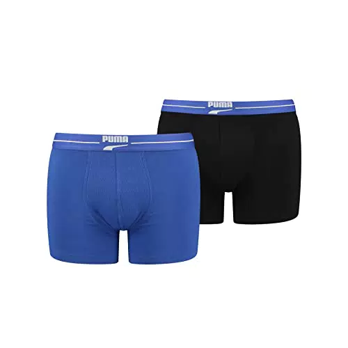 PUMA Retro Gentle Calzoncillos Tipo bóxer, Benjamin Blue Combo
