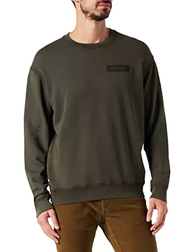 REPLAY M6276 Sudadera, Verde, XXXL para Hombre