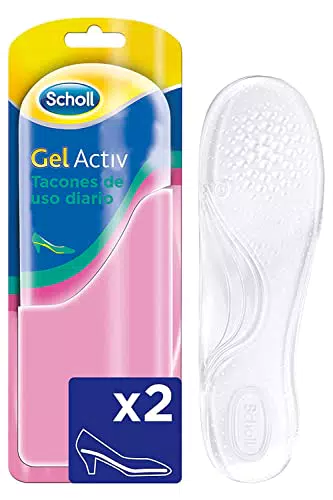 Scholl Gel Activ - Plantillas para zapato de mujer con tacón mediano