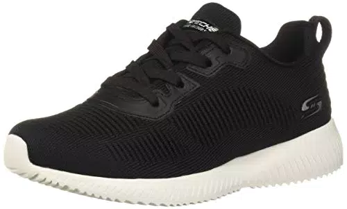 Skechers Bobs Squad Tough Talk, Zapatillas Mujer, Black Engineered Knit