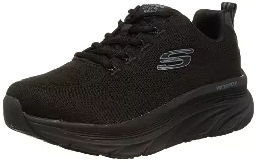 Skechers D'lux Walker Get Oasis, Zapatillas Mujer, Black Mesh Trim