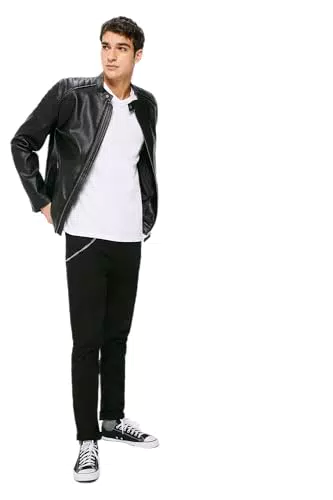 Springfield 395832 Pantalones, Black, 34 para Hombre