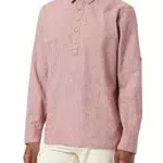 Springfield Camisa Lino Rayas, Rojo, M para Hombre