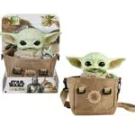 Star Wars The Mandalorian Peluche 28 cm Baby Yoda con sonidos y bolsa de transporte
