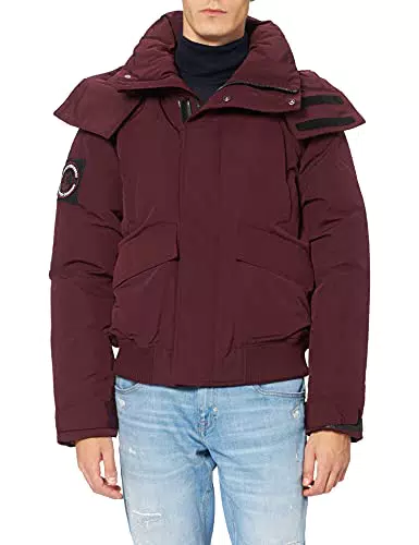 Superdry Código Everest Bomber Chaqueta, Puerto, M para Hombre