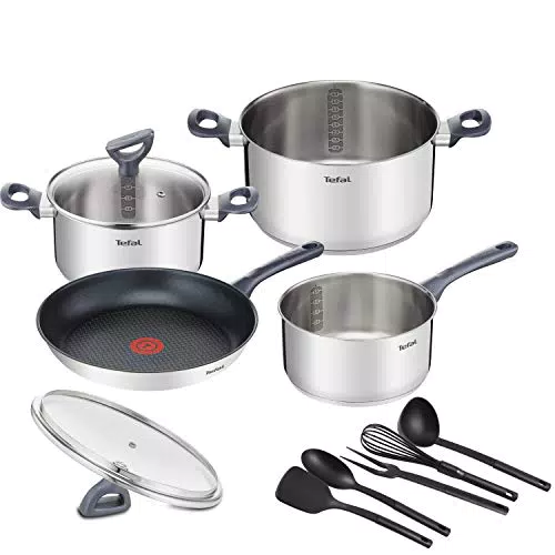 Tefal Daily Cook Batería de cocina de 4 piezas + 5 accesorios: Sartén 28 cm