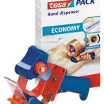 tesa Dispensador Manual Economy, Dispensador de Cinta Adhesiva Manual para Cintas de Embalaje de hasta 50 mm de Ancho