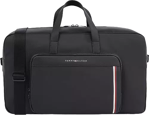 TH Pique PU Duffle, Negro, OS, Black, Talla única, Casual