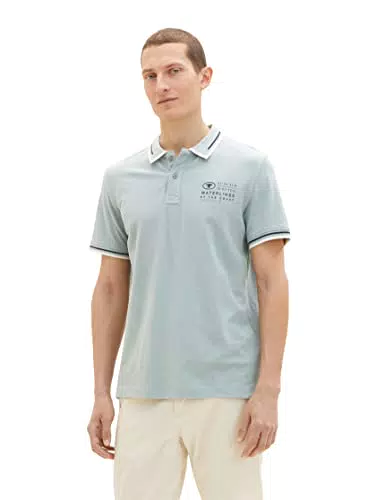 TOM TAILOR 1035571 Polo, 28129 Light Ice Blue, M para Hombre