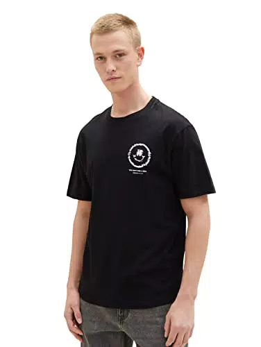 TOM TAILOR Denim Hombre Camiseta 1035602, 29999 - Black
