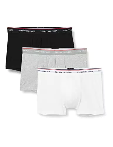 Tommy Hilfiger 3p Trunk Boxer, Black/Grey Heather/White