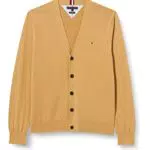 Tommy Hilfiger Hombre Cárdigan 1985 con Tira de Botones