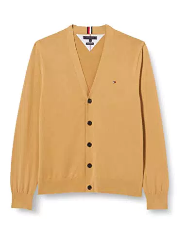 Tommy Hilfiger Hombre Cárdigan 1985 con Tira de Botones